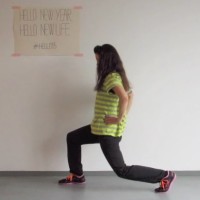 Lunges voor workout dag 7 #hello15