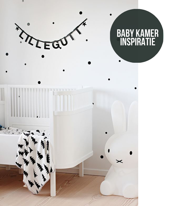 interieur uitglijden bord Sfeervol zwart wit in de babykamer - MoodKids